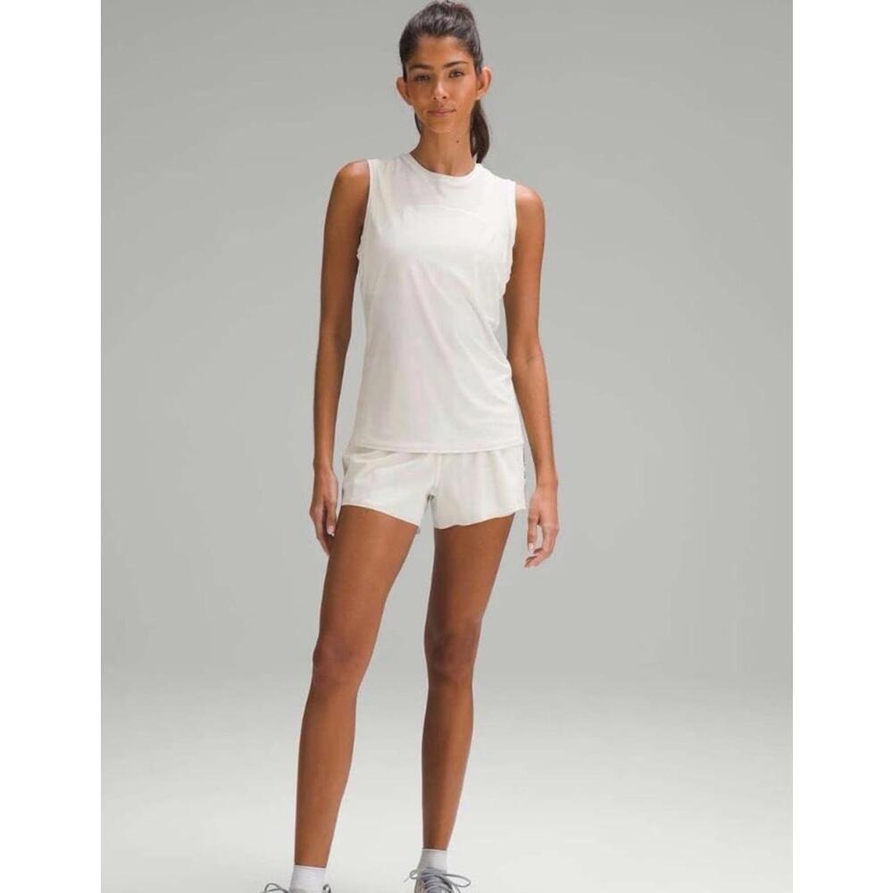 Lululemon lightweight trail running tank top in Bone (off white). Best for a 2. - Picture 2 of 6